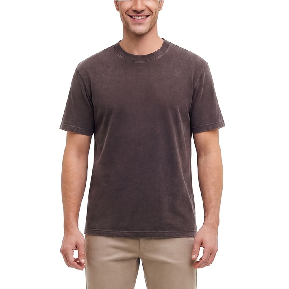 Gap Mens Heavyweight Washed Tee Size XL Brown Cotton Short Sleeve Crew Neck NWT